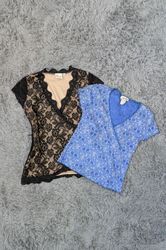 Y2K Mini Fit Blouse | Soft Vintage Inspired Look