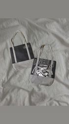 Upcycled Graphic Tote Bag