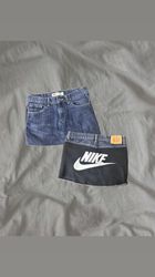 Upcycled Nike Denim Skirt