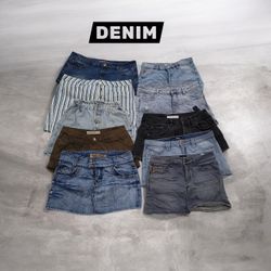 Y2K Denim Mini Skirts