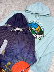 Printed hoodies