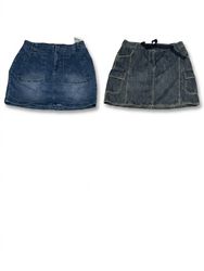 (FV-1529) Y2K Denim Mini Skirts