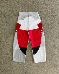 Upcycled Striped Sports Pants