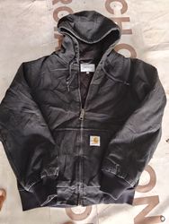 Vintage Carhartt Black Zip Up Workwear H..