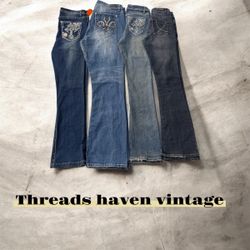 TH # 006 Vintage Y2K Love Indigo Love Nation Harpe..