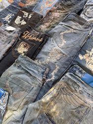 Japanes  Embroideredy Jeans