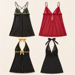Y2k Cherry Noir Slips