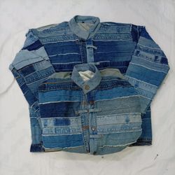 CR8714 UPCYCLED BELTED JACKETS