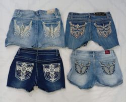 CR8727 UPCYCLED Y2K SHORTS