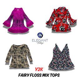 Y2K Fairy floss Mix Tops - EV0620