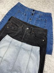 Mini denim skirt