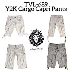 Y2K Cargo Capri Pants (TVL-689)