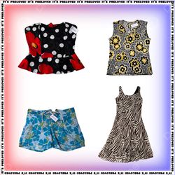 2000s Retro Collection-tops, dresses and skirts (S..