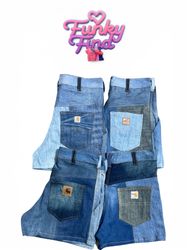 Upcycled Carhartt Denim Mini Shorts