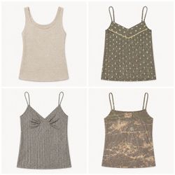 Y2k Rustic Cami Tops