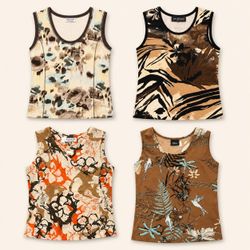 Y2k Earthtone Tank Tops