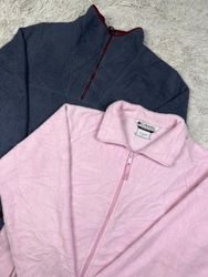 Mix branded fleece jacket