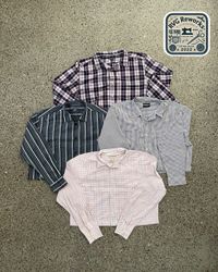 Upcycled Crop Collar Shirt 25 pieces *