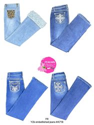 Y2k embellished jeans
