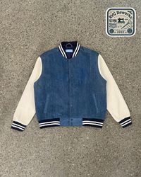 Upcycled Denim Varsity Jacket 20 pieces *