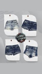 Y2K Cyber Babe Denim Sexy Short