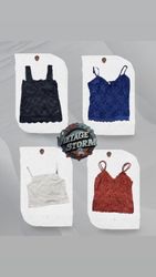 Y2k Blush Bloom Cami Tops