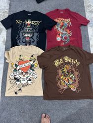 Ed Hardy Men Crazy Pattern Tshirts 👕