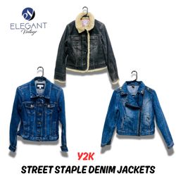 Y2K Street Staple Denim Jackets - EV0687