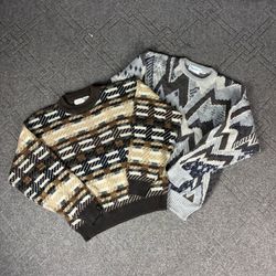 Ethnic Pattern Knit Sweater (CV:109)