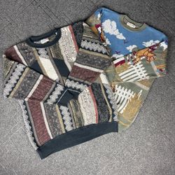 Ethnic Pattern Knit Sweater (CV:111)