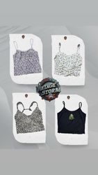 Y2K Mall Goth Cami Tops