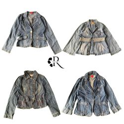 Y2K Era Cyber Girl Denim Jacket RW2038