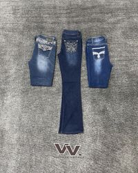 Y2K Bootcut Jeans #250526#009