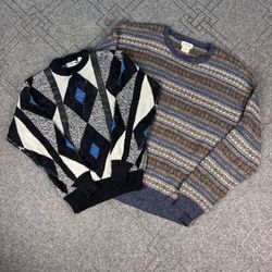 Ethnic Pattern Knit Sweater (CV:122)