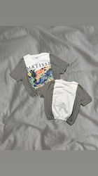 Upcycled Stripe Crop Top