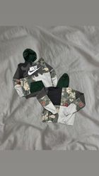 Upcycled Nike Tapestry Patchwork Sweatshirt