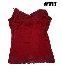 Y2k basic lace trim top #717