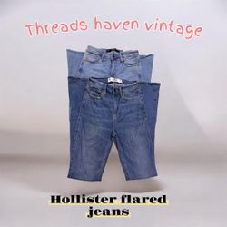 TH# 014     Hollister Y2K Embroidery Flare Jeans –..