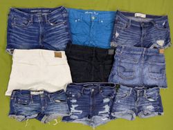 💥 RV3614 Abercrombie Denim Mini Shorts
