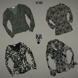Y2K White & Black Full Sleeve Tops (AA-908)