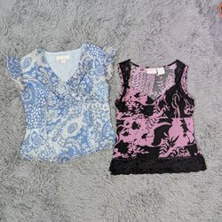 Y2K Printed & Plain Blouses Mix