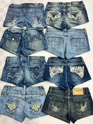 R538 Upcycled Ladies Embellished Sexy Hot Shorts