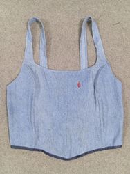 HD1481 Ladies Upcycled Ralph Lauren/Polo Corsets