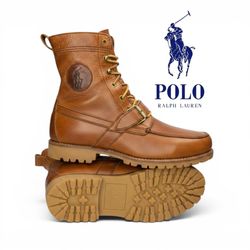 SA515 Vintage Branded Lace Up Boots - Polo, Red Wi..