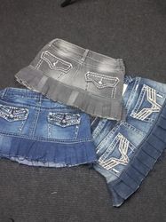 Y2K Upcycle Pleated Skirts