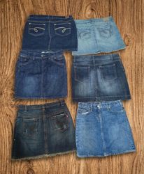 Wholesale Y2K Aesthetic Denim Mini Skirts Bundle(M..