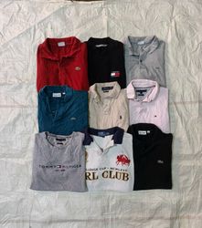 Polo, Lacoste and Tommy t shirts