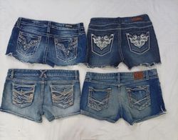 CR8795 Y2K MINI DENIM SHORTS