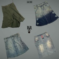 Y2K Britney Era Denim Midi Skirts (AA-910)
