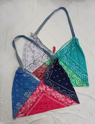 CR8789 UPCYCLED BANDANA BAGS